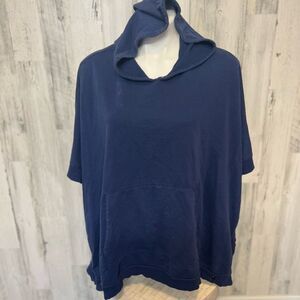 Women's Navy Blue Hooded Sweater